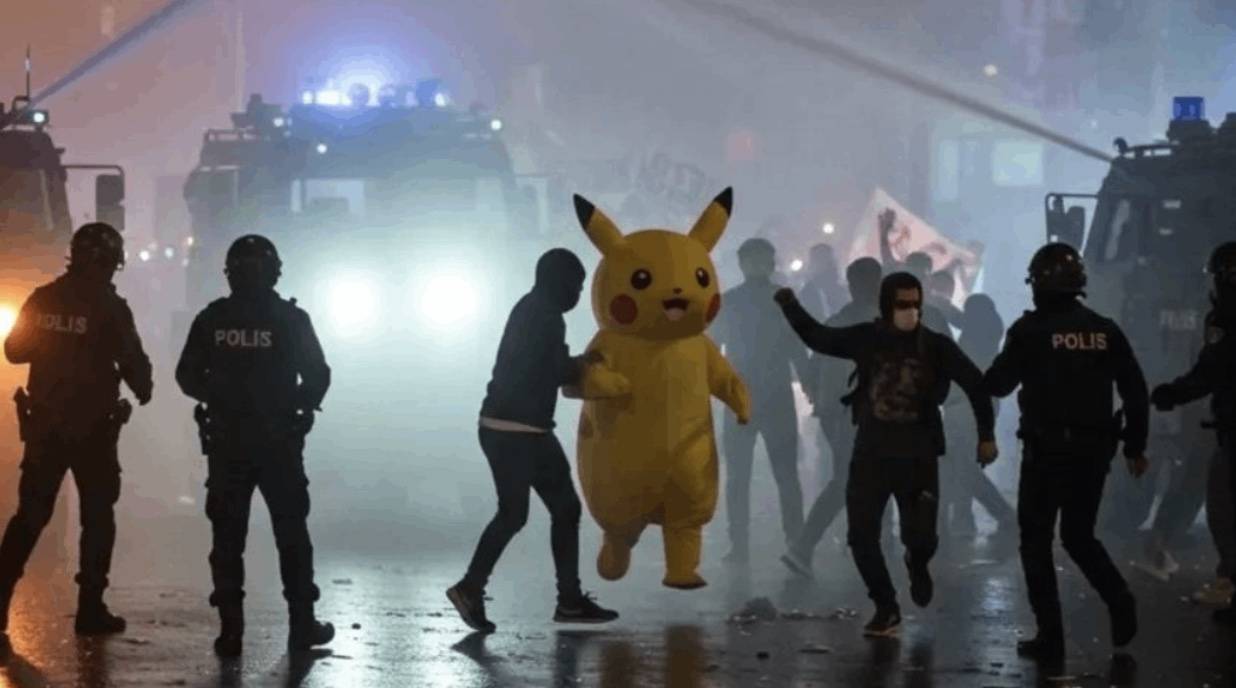 Pikachu Polisten Kaçarsa